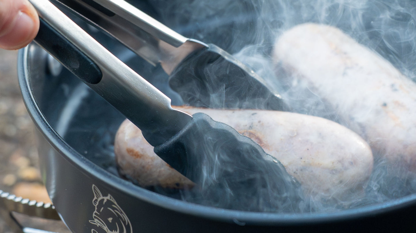Carp Life - Night Forge Frying/Grill Pan & Tongs