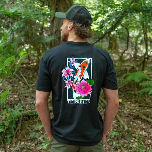 Terreign - The Koi T-Shirt Black