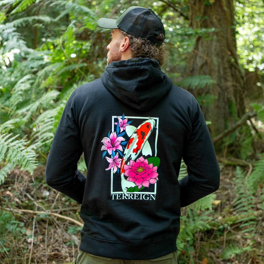 Terreign - The Koi Hoodie Black