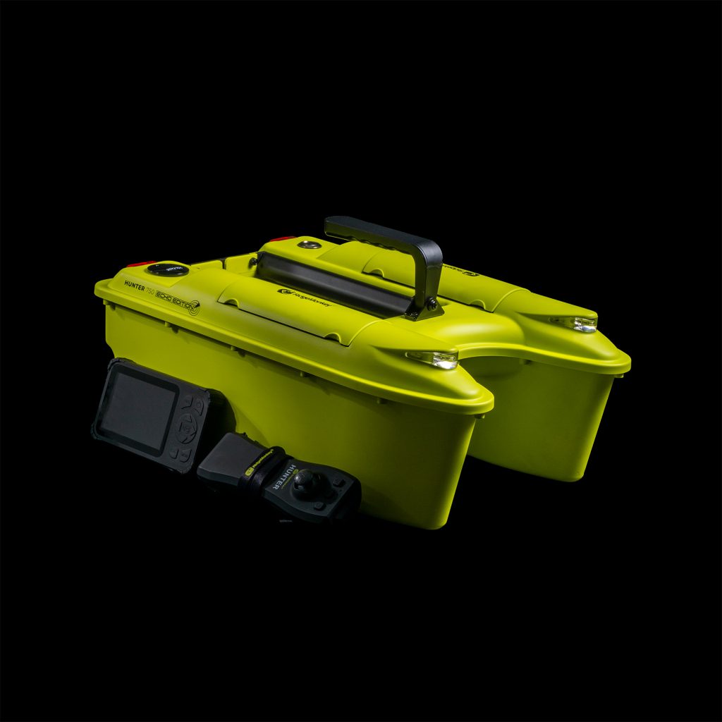 Ridgemonkey - Hunter 750 Echo Edition Hi-Viz Bait Boat with Free Extra Battery
