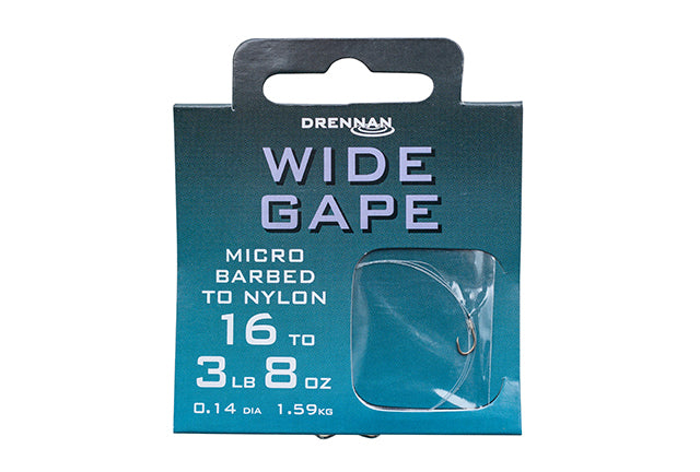 Drennan - Wide Gape Micro Barbed to Nylon