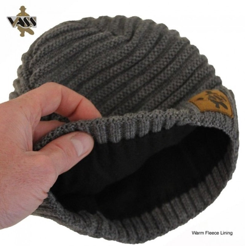 VASS - Fleece Lined Ribbed Beanie