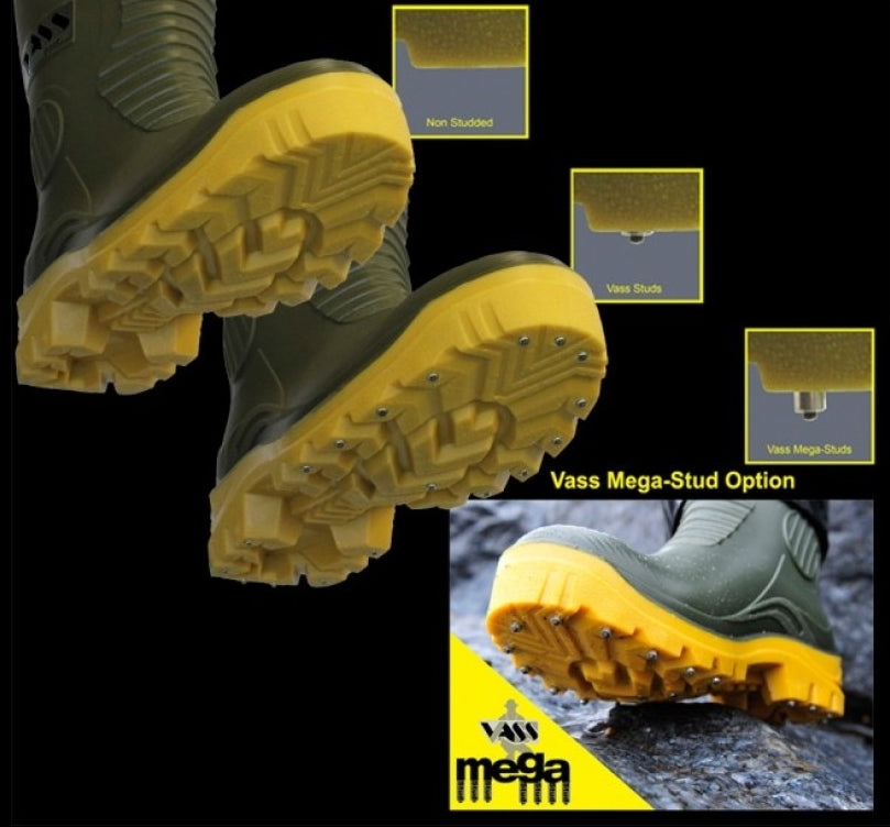 Vass Labels VASS - E Boot Khaki/Yellow – Derek's Angling