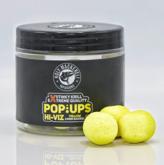 Holy Mackerel - eXtreme Infusion 24mm Stinky Krill Barrel Pop Ups