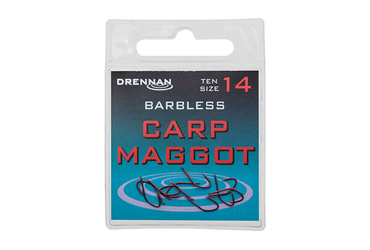 Drennan - carp maggot - barbless