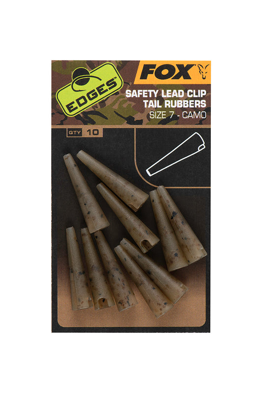 Fox - EDGES™ Camo Safety Lead Clip Tail Rubbers (Size 7)