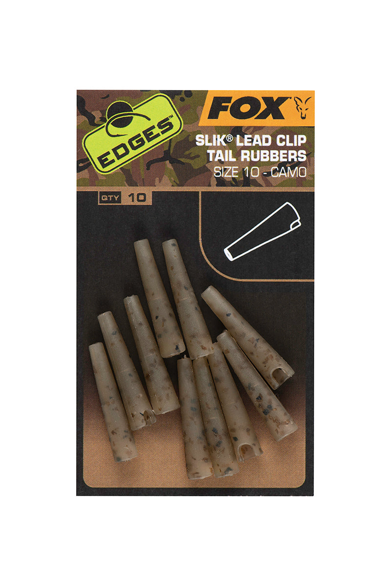 Fox - EDGES™ Camo Slik Lead Clip Tail Rubber (Size 10)