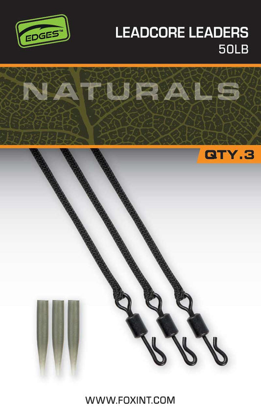 Fox - EDGES™ Naturals Leadcore Leaders 50lb