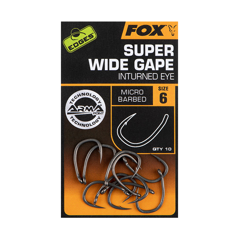 Fox - EDGES™ Super Wide Gape (In-Turned Eye)