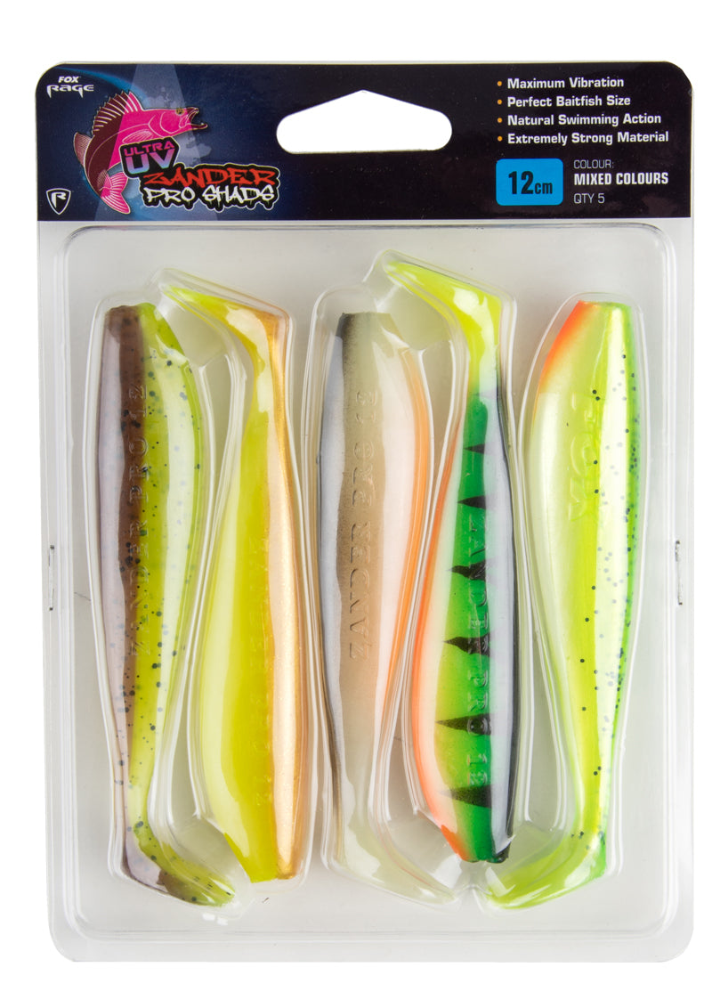 FOX Rage - Zander Pro Shad Mixed Colour Pack 10cm