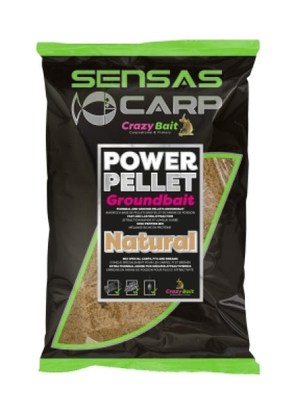 Sensas - power pellet natural groundbait 2kg