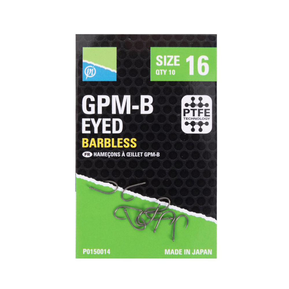 Preston - Gpm-B Hooks - Size 12 - Eyed